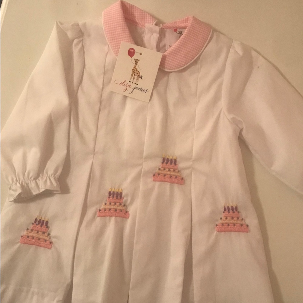 Aliza James birthday dress 12 months new with tag